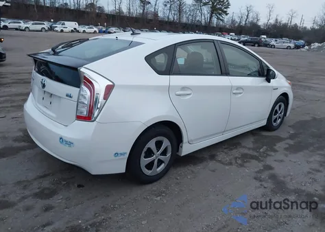 2013 Toyota Prius Four из США, поврежденный, VIN JTDKN3DU6D5563135